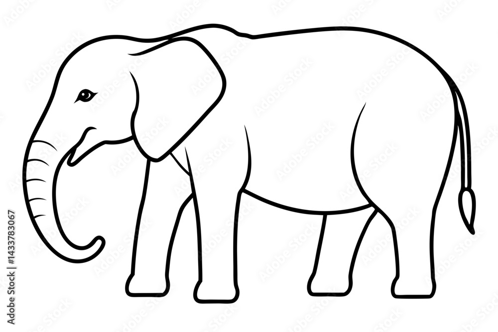 Minimalist Elephant Line Art – Ideal for Wildlife and Nature-Themed Projects
Minimalist Elephant Line Art – Ideal for Wildlife and Nature-Themed Projects