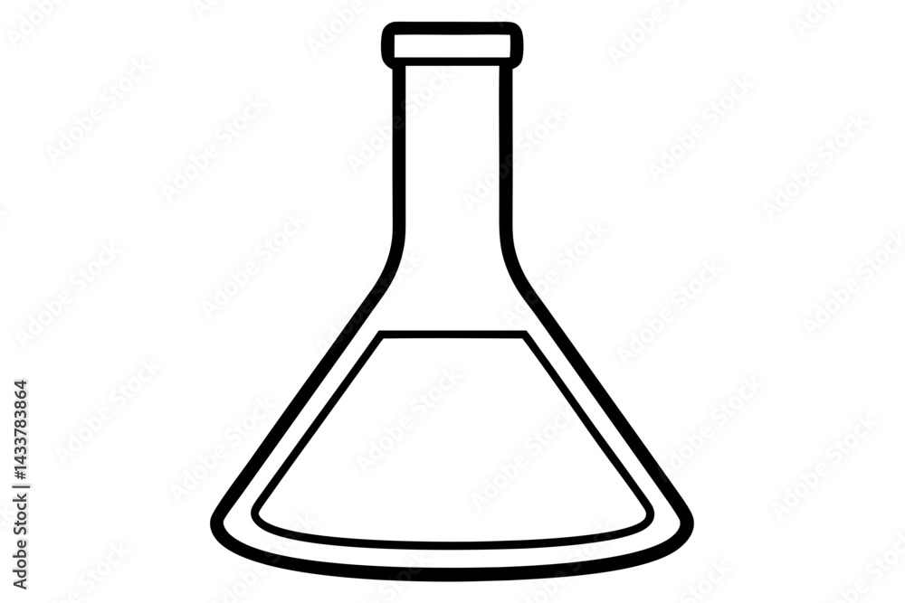 Minimal Lab Flask Line Art – Simple Chemistry and Science Symbol in Outline Style
Minimal Lab Flask Line Art – Simple Chemistry and Science Symbol in Outline Style