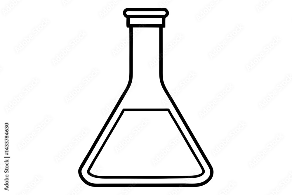 Minimal Lab Flask Line Art – Simple Chemistry and Science Symbol in Outline Style
Minimal Lab Flask Line Art – Simple Chemistry and Science Symbol in Outline Style