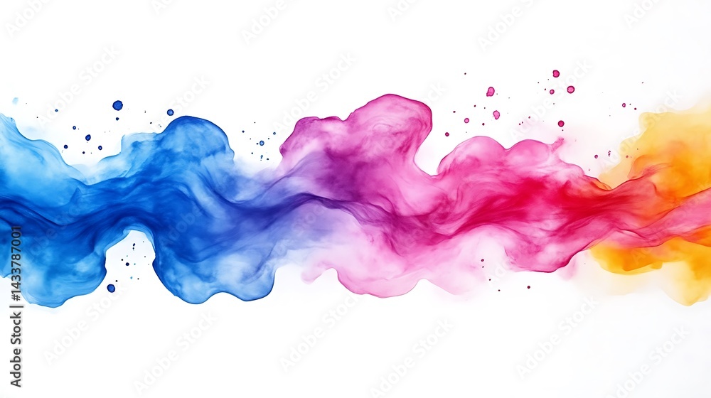 Abstract Colorful Swirling Paint Wave Design Abstract Colorful Swirling Paint Wave Design