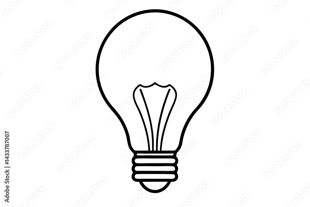 Minimal Lightbulb Line Art – Simple Innovation and Idea Symbol in Outline Style
Minimal Lightbulb Line Art – Simple Innovation and Idea Symbol in Outline Style