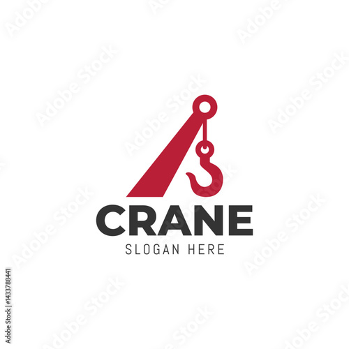 Towing or crane logo design template