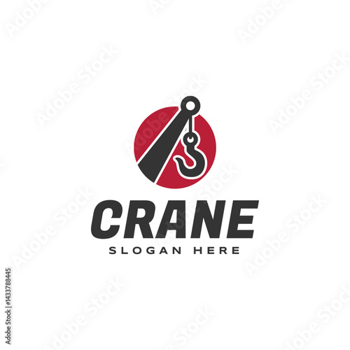 Towing or crane logo design template