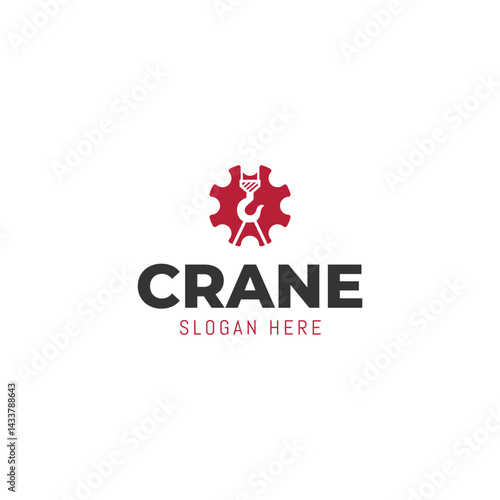 Towing or crane logo design template