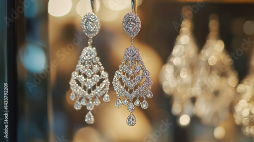 gold earrings with diamonds