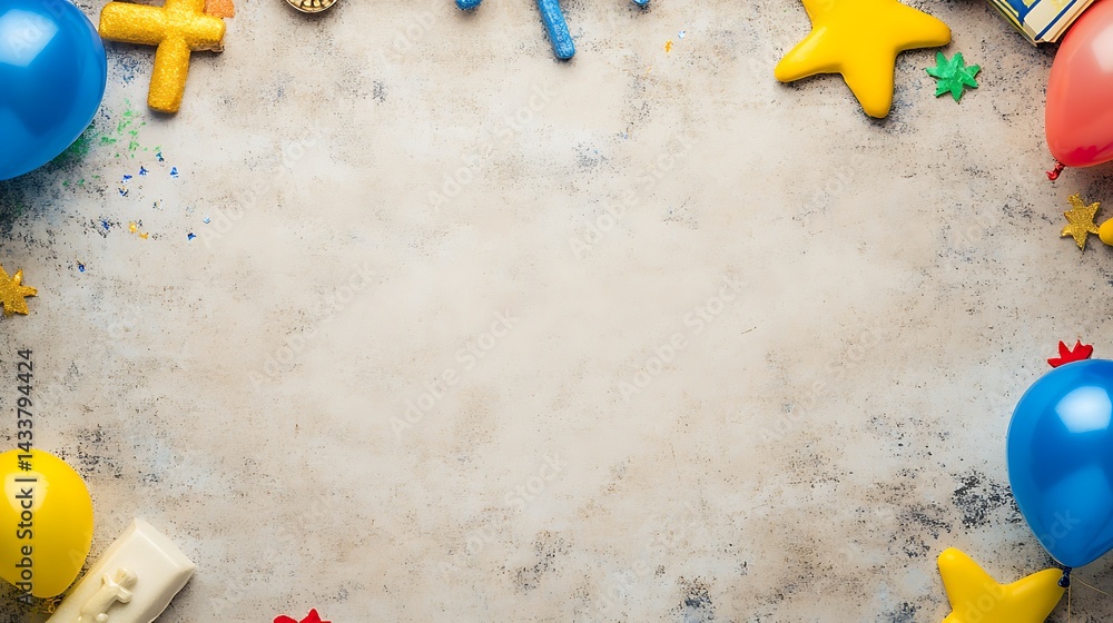 Obraz premium Festive Birthday Party Frame. (2)