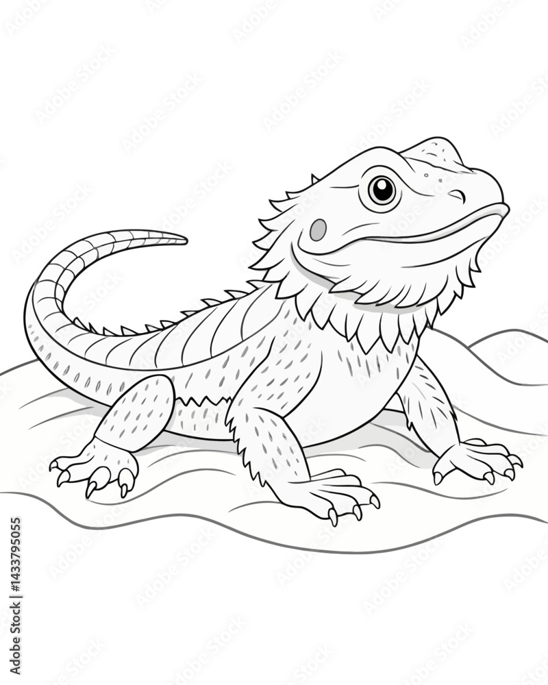 Fototapeta premium Dragoon coloring book for kids