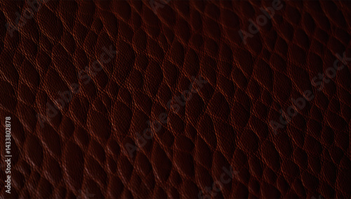 Dark brown leather texture in natural style with grain pattern
