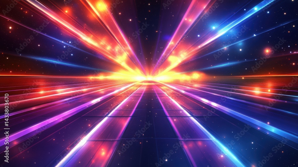 Fototapeta premium Abstract Futuristic Spaceway