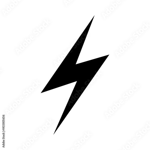 Free Download Lightning Bolt Icon Vector in Black Colors SVG Format - GFXLoad