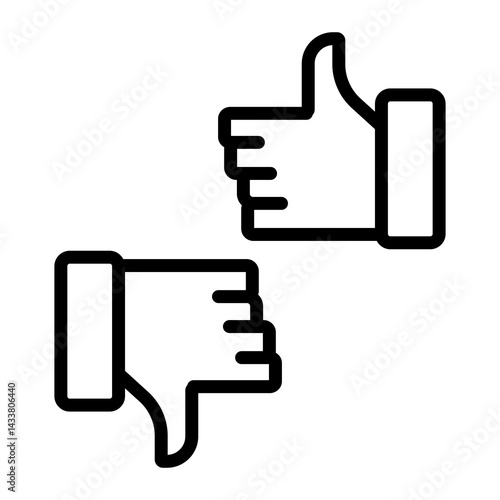 pros and cons vector icon