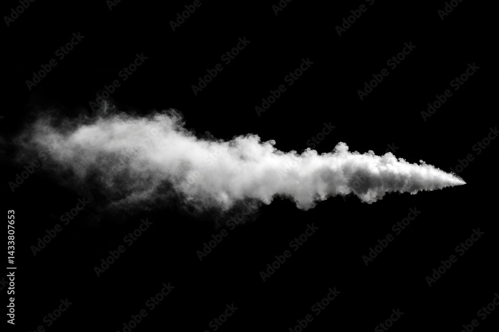 Abstract White Smoke Stream Abstract White Smoke Stream