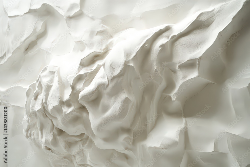 Obraz premium Sculptural, abstract relief carving of a figure's head.