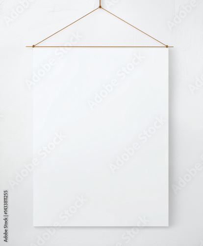 blank white paper on white background