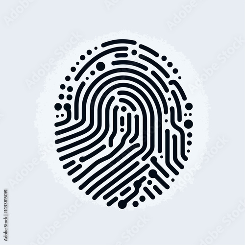 A visually appealing graphic design of a fingerprint pattern, possibly for security or technological use.