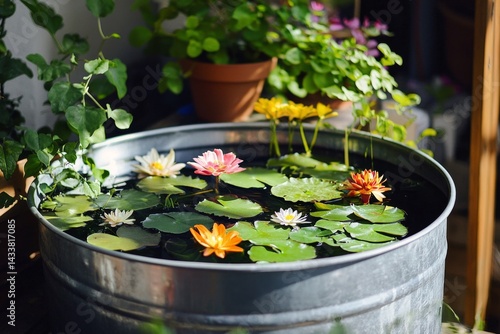 Enhance Your Outdoor Space with a Calming Mini Pond Setup