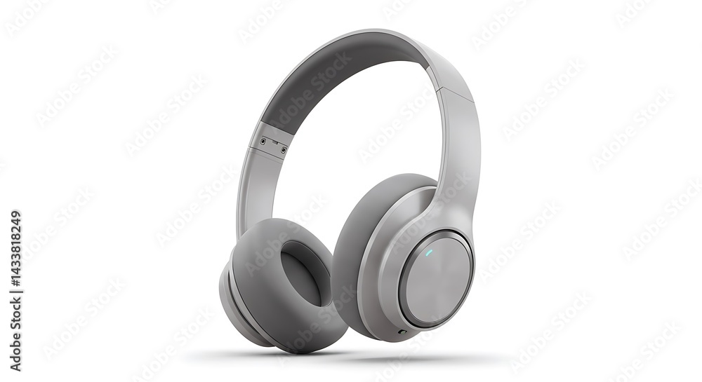 Stylish Wireless Headphones with Sleek Design on a Clean White Background Stylish Wireless Headphones with Sleek Design on a Clean White Background
