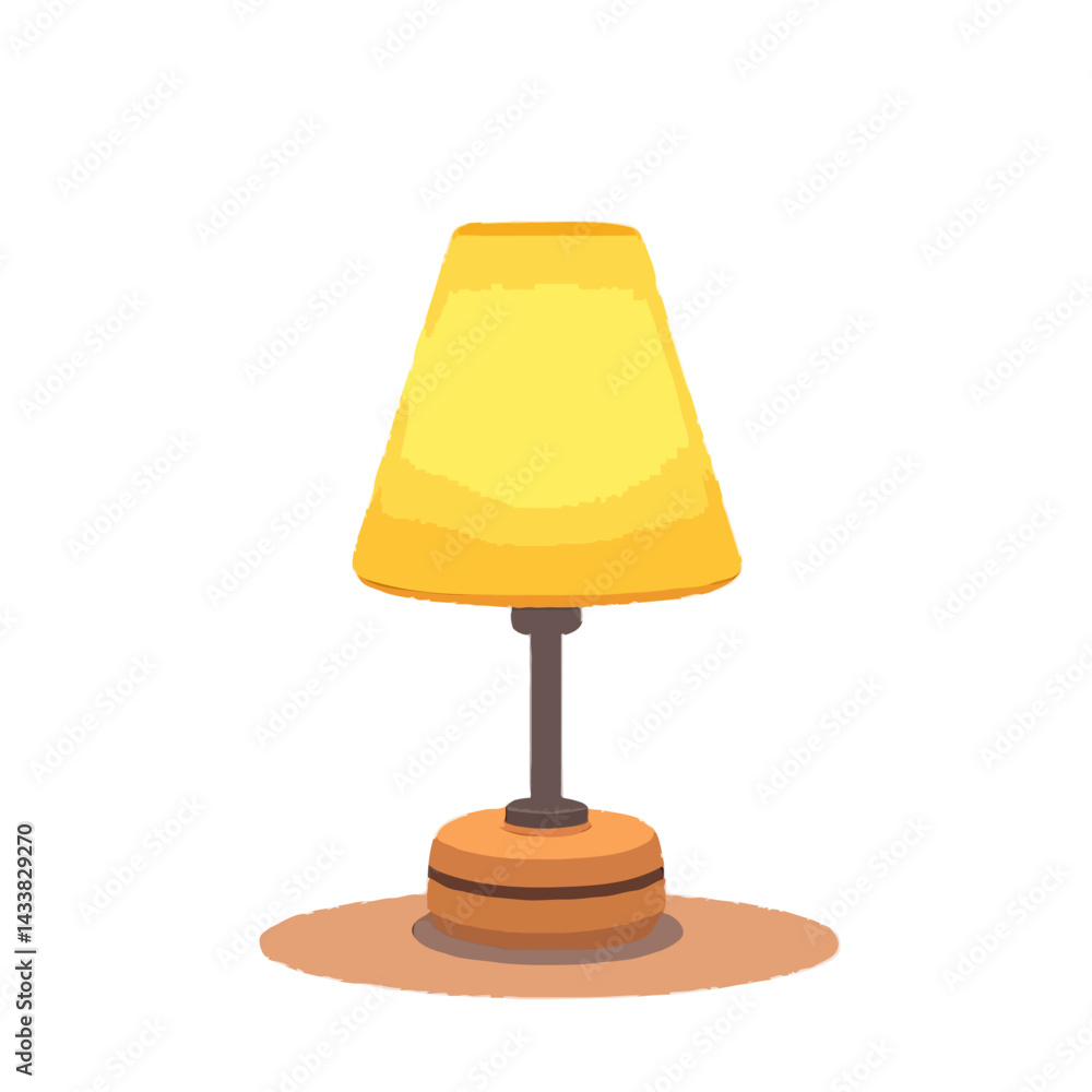 Refined Table lamp Illustration Refined Table lamp Illustration