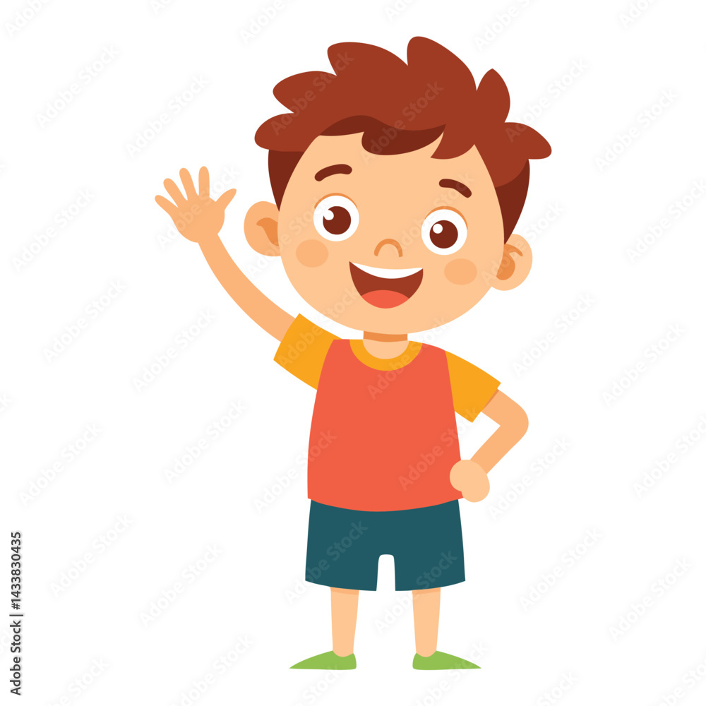 Kid raising hand Kid raising hand