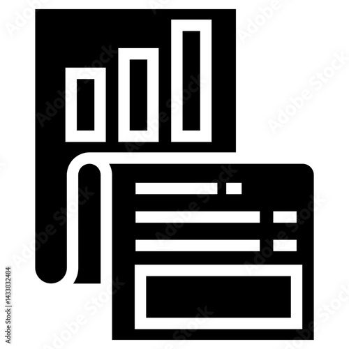 analytical result vecror icon