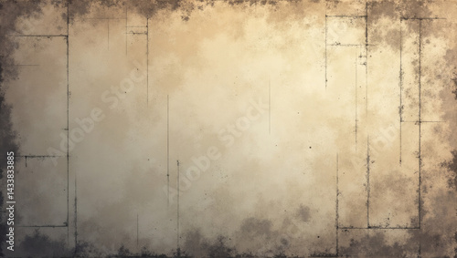 Grunge construction blueprint background in industrial style