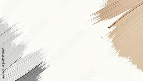 Painted strokes background in neutral tones for renovation theme