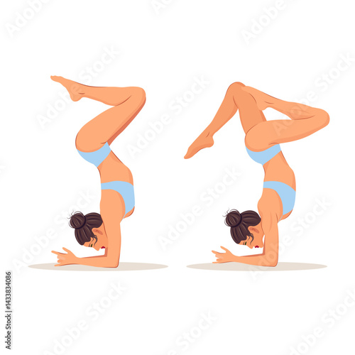 Women's yoga 2 poses