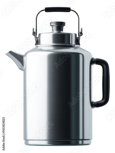 Wallpaper Mural Stainless steel kettle with black handle and spout in a modern design. Torontodigital.ca