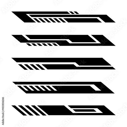 Car stickers modification body sport racing stripes templates 20250426