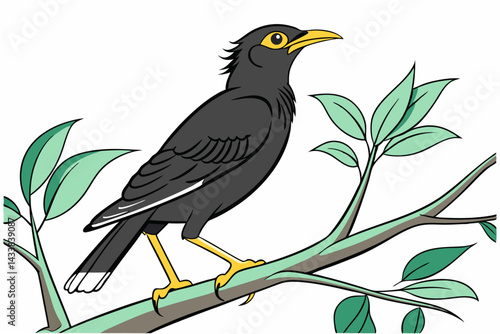 vector illustration of a bird