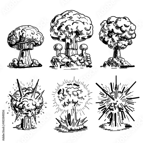 Retro Nuclear Blast victor illustration 