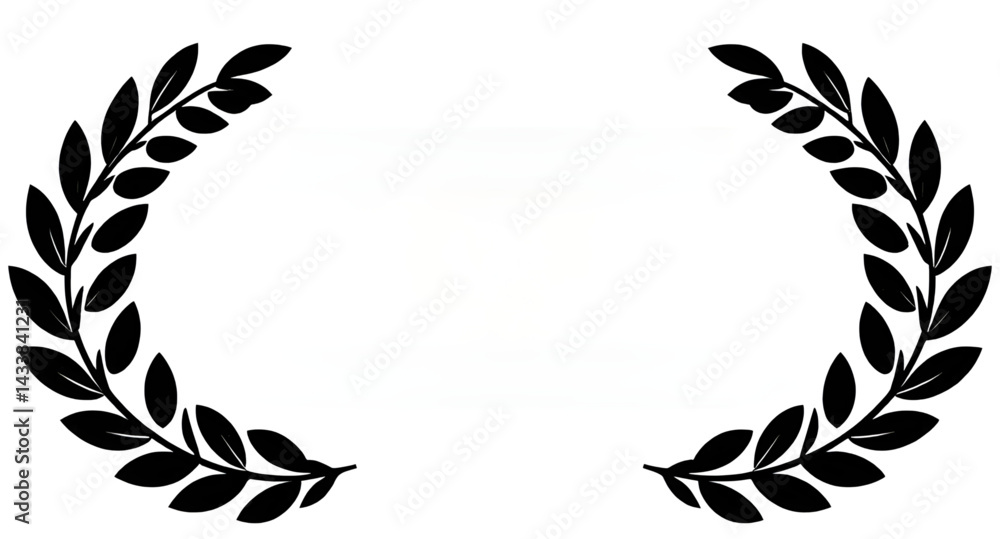 Obraz premium laurel wreath vector
