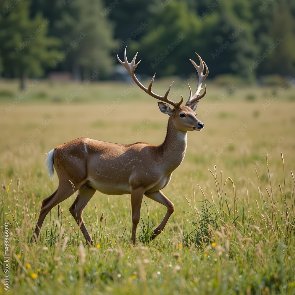 Naklejka premium Theme: Wild Animals, AI Generated