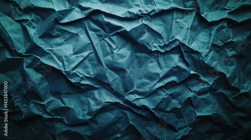 Wallpaper Mural Crumpled paper texture in deep blue color creates artistic and abstract background Torontodigital.ca