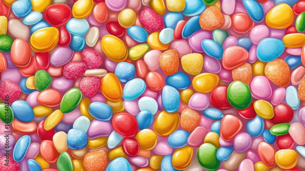 Obraz premium Colorful candy stones background