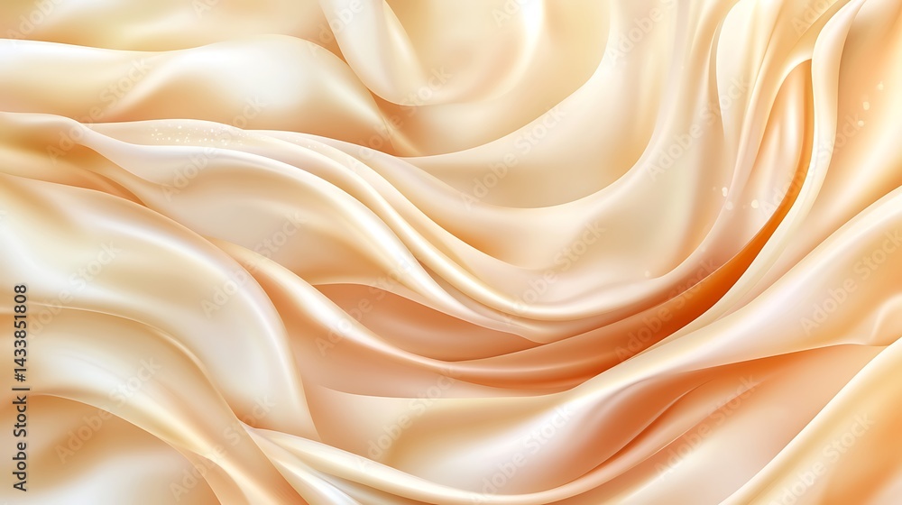 Cream Silk Drape Texture Background. (3) Cream Silk Drape Texture Background. (3)
