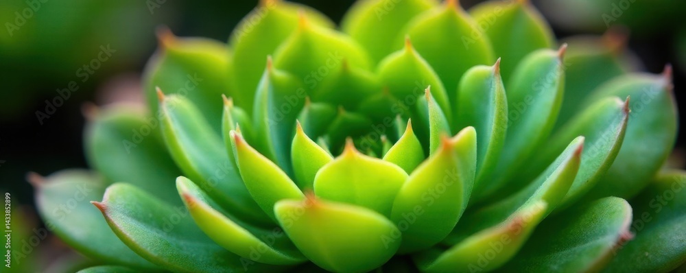 Close-up of vibrant green Aeonium succulent rosette , close-up, green Close-up of vibrant green Aeonium succulent rosette , close-up, green