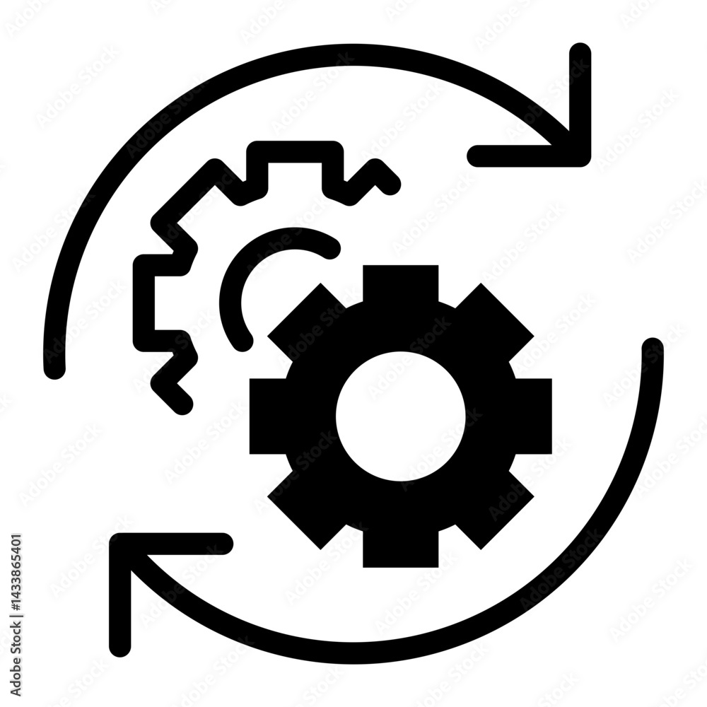 Settings and Setup thin line icons Settings and Setup thin line icons