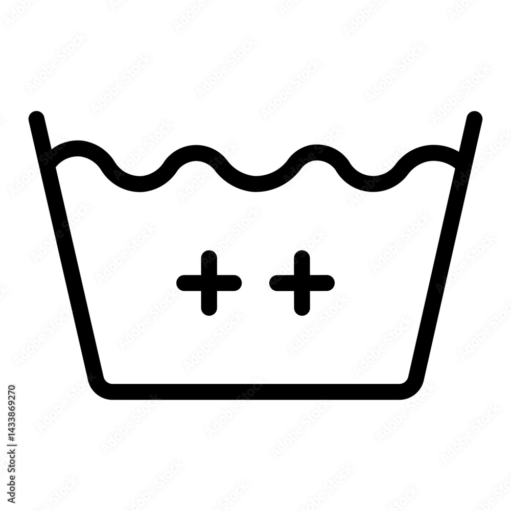 Fototapeta premium Laundry line icons