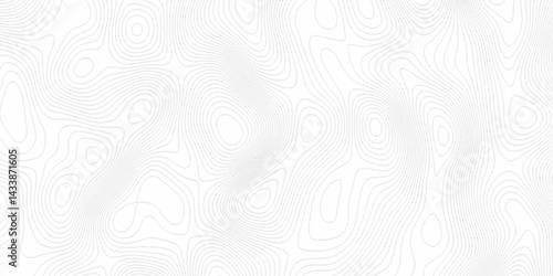 White topography topology vector white background fresh contour map texture. white seamless pattern Abstract background with a wave Topography and geography map grid abstract backdrop.	