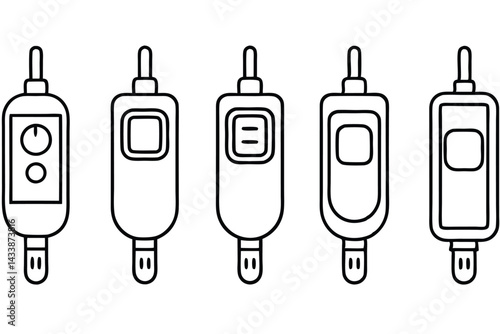 Blood Glucose Meters Reliable Results Line Art