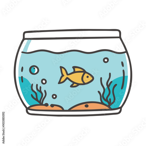 fish tank icon, fish tank vector illustration-simple illustration of fish tank, perfect for fish tank logos and icons