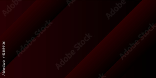 Red and black vector 3d futuristic tech glow and shinning line simple modern abstract banner. Vector