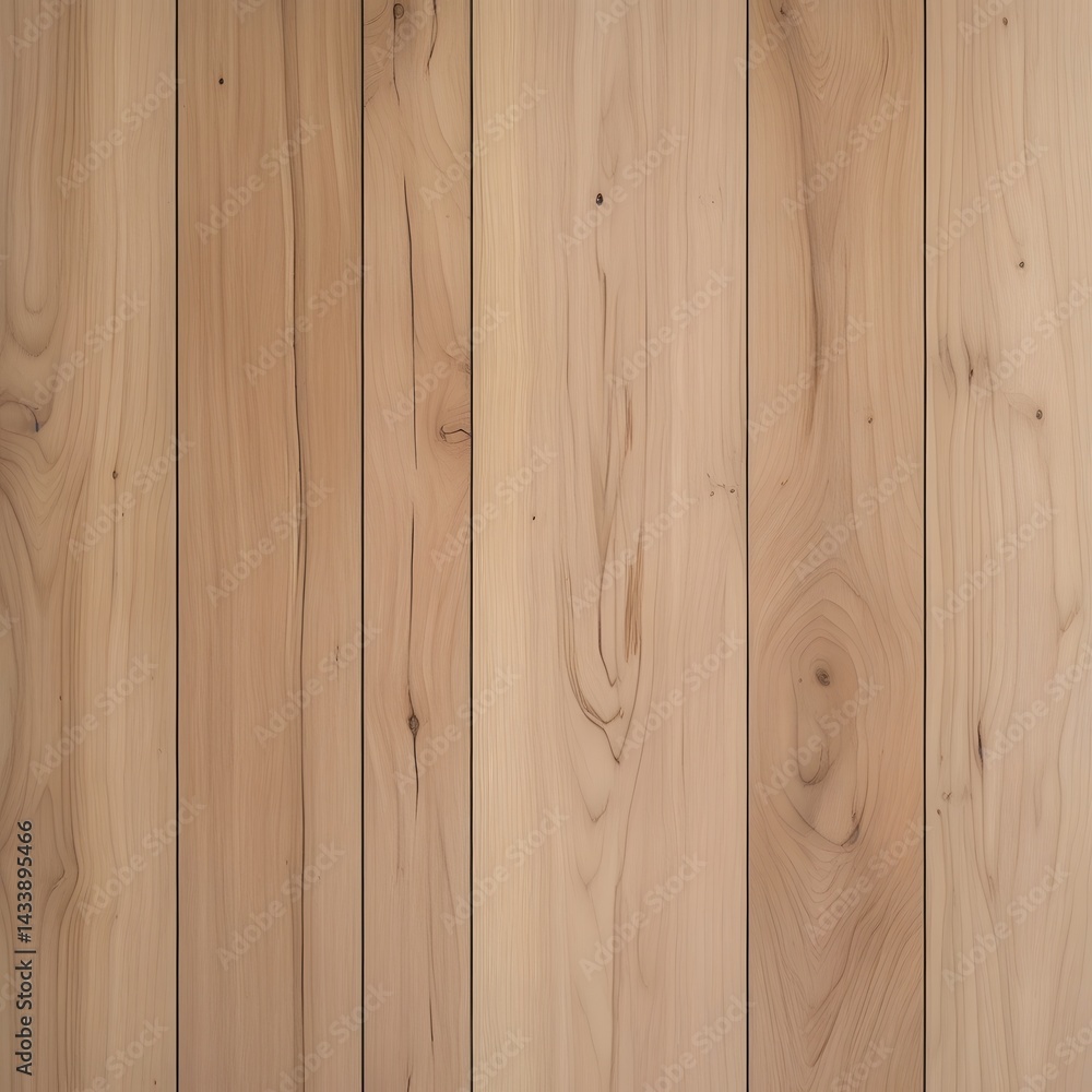 Fototapeta premium A brown, rough wooden plank texture with a natural grain pattern creates an old, textured wall surface