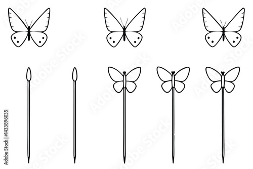 butterfly needles infusion device line art