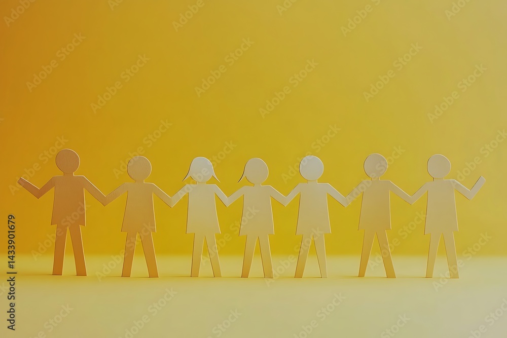 Paper People Holding Hands Unity Teamwork10 Paper People Holding Hands Unity Teamwork10