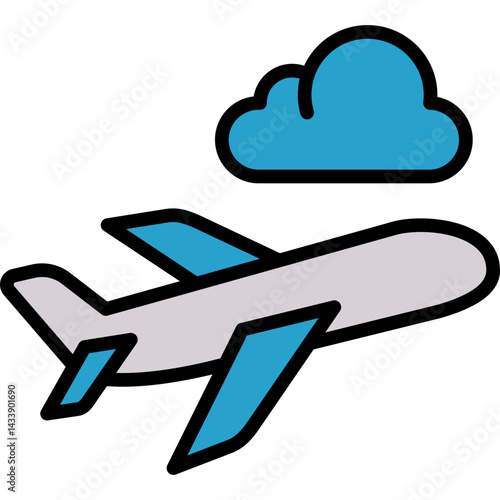 Takeoff lineal color icon