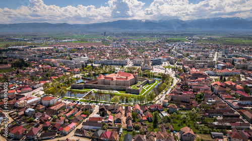 Fagaras cityscape, Romania