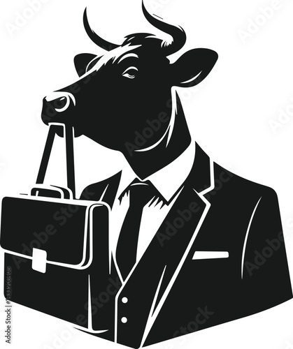 Cow vector silhouette