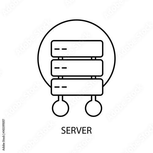 server icons  symbol vector elements for infographic web